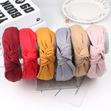 Wide Top Knot Hair Bands For Women Headdress Solid Color Cloth Headband Bezel Girls Hairband Hair Hoop Female Hair Accessories
