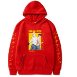 Anime Fleece Casual Pullover Hoodie Men