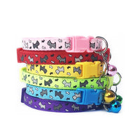 Wholesale 100pcs Dog Cat Accessories Dog Cat Puppy Collar Bell Adjustablt Buckle Pet Dog Collars Safety Leads For Cat Dog Collar