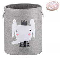 Large Folding Laundry Basket With Lid Toy Storage Baskets Bin For Kids Dog Toys Clothes Organizer Cute Animal Laundry bucket