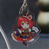 Anime Cosplay LoveLive! school idol project Kotori Tojo Rin Maki Nico Acrylic Keychain Keyring Halloween Cartoon Keychain Gift