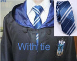 Robe Slytherin Ravenclaw Hufflepuff Cosplay Costume Kids Adult Robe cloak 4 styles Halloween Gift Harris costume