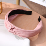 Wide Top Knot Hair Bands For Women Headdress Solid Color Cloth Headband Bezel Girls Hairband Hair Hoop Female Hair Accessories