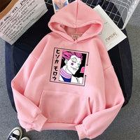 HISOKA MOROW Hoodie Japanese Anime Women's Hooded Sweatshirt Harajuku Full-time Hunter Anime Print Casual Oversize Women Hoodie