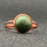 Momiji Natural Stone Open Ring for Women Handmade Bohemian Jewelry Gift Crystal Moonstone Tigereye Wedding Party Ring Adjustable