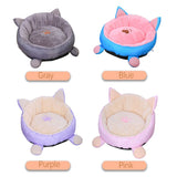 Pet Pure Cotton Cat Bed Cat House Winter Warm Soft Plus Velvet Cat Cushion Cat Bed Cute Round Cushion Dog House Pet Cat Supplies