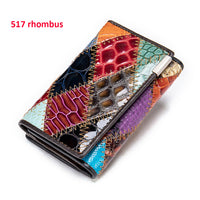 WESTAL Women's Wallet Genuine Leather Patchwork Wallet for Women Clutch Bags for Cellphone Women's Purses Coin Wallets Long 4202