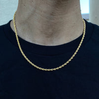 2020 Temperament Fashion Cube Rope Chain Men Necklace Classic Stainless Steel Chain Necklace For Men Jewelry Gift