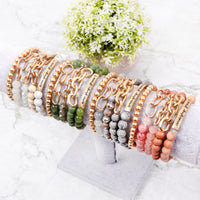 Hdb2995 - "Amazing Grace" Charm Multiline Beaded Bracelet