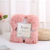 New Super Soft Shaggy Fur Blanket Ultra Plush Decorative Blanket 130*160cm/160*200cm Winter Blankets For Bed Sofa Blanket