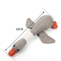 2020 30cm Cartoon Pet Goose Plush Toy For Large Dog Cute Soft Indestructible Chew Plush Doll Toys For Pet Puppy