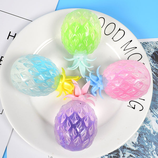 Fidget Toys Stress Ball Kawaii Fake Fruit Pineapple Stick Balls Squash Globbles Decompression Toy Anti Stresses Cute Funny Gift