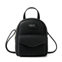 Women Backpack Mini Soft Touch Multi-Function Small Backpack Female Ladies Shoulder Bag Girl Purse Black