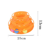 Cat Toy Tower Track Cat Turntable Cat Turntable Three-layer Pet Playtable cat toy  cat toys interactive cat tower