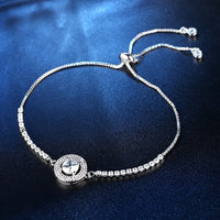 2021 New Fashion Luxury 925 Sterling Silver Tennis women's Bracelets Bangle For Women Christmas Gift Jewelry