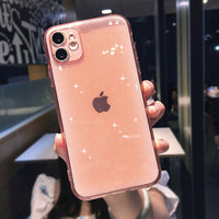 Luxury Candy Transparent Phone Case For iphone 11 12 mini Pro Max XS X XR 7 8 plus SE 2020 Soft Silicone Shockproof Cases Cover