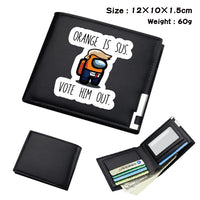 Among us game peripheral short black wallet