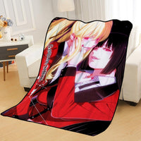 Custom Kakegurui anime Blankets for beds throw blanket soft blanket summer blanket anime blanket travel blanket