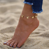 17KM Bohemian Colorful Eye Beads Anklets For Women Gold Color Summer Ocean Beach Ankle Bracelet Foot Leg Chain Jewelry 2021 NEW