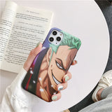 Japan Anime One Piece Roronoa Zoro Case For Iphone 11 12 Pro 6 7 8 Plus X XR XS Max Funda Phone Cases Soft TPU Back Cover