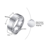 Vnox 6/8mm Spinner Ring for Men Stress Release Accessory Classic Stainless Steel Wedding Band Casual Sport Jewelry