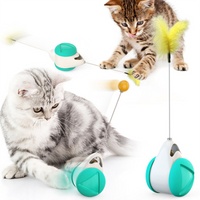 Smart Cat Toy Funny Interactive Cat Toy with Catnip Irregular Rotation Pet Cat Ball Tease Toy Cat Supplies No Battery Needed