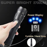 High-power 5 X 5MM LED 20W 5V Micro USB Rechargeable Telescopic Zoom Flashlight Suitable For Camping, Climbing, Night Riding, Caving Waterproof Rating IPX4