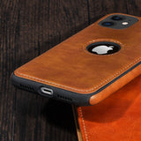 Solid Color PU Leather Phone Case For iPhone 12Pro 11 12 Pro Max XR XS Max X 7 8 6 Plus 12Mini 11Pro Max 11 Slim Soft Back Cover