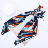 4pcs/set Women Hair Scarf BowStreamers Scrunchies Ponytail Holder Summer Headbands Elastic Hair Bows Rope Hair Bands Accessories