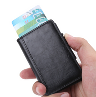 BISI GORO RFID Blocking Card Holder Fashion Men Women Credit Card Wallet Metal Card Case Aluminum Slim Carbon Card ID holder