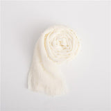 90x170cm Baby Wrap Newborn Photography Posing Swaddle With Pearls Soft Infant Cotton Linen Cloth Blanket Studio Photo Props