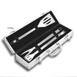 BBQ Grill Accessories Tools Set Stainless Steel Grilling Tool Carry Bag Grill Mat Camping Barbecue Utensil Kit Fork Tong Spatula