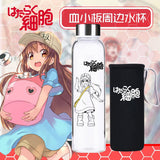 New 1Pc Chinese and Japanese Anime Series Glass Cup Cartoon Figure Stainless Steel Water Bottle Anime Around