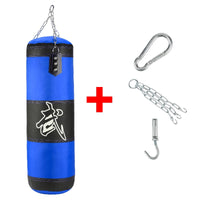 Empty Boxing Sandbag Home Fitness Hook Hanging Kick Punching Bag Boxing Training Fight Karate Punch Muay Thai Sand Bag