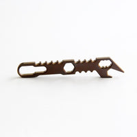 QingGear Titanium Multi Tool TC4 Mini Keychain Wrench Box Opener Bottle Opener Pry Bar Hex Screwdriver EDC Pocket Tool Gift