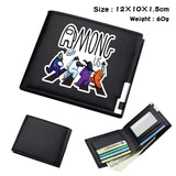 Among us game peripheral short black wallet