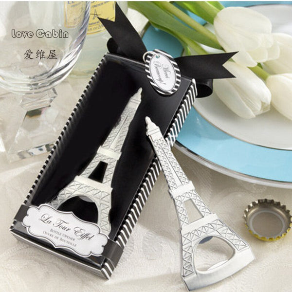 Eiffel Tower beer Bottle Opener Corkscrew 10pcs Wedding gift favor Christmas Birthday Business Supplies decoration