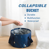 Camping Foot Bath Collapsible Bucket Multi-Use Portable Basin for Soaking Feet Travelling Camping Indoor Outdoor Equipment