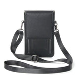 Luxury PU Leather Convenient Bag Cell Phone Handbag Wallet Pouch Neck Strap