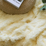 New Super Soft Shaggy Fur Blanket Ultra Plush Decorative Blanket 130*160cm/160*200cm Winter Blankets For Bed Sofa Blanket