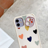 For iPhone 12 Pro Case Heart Flowers Phone Case For iPhone 12 Mini 11 Pro Max 8 7 Plus X XS Max XR Marble Soft TPU Bumper Cover