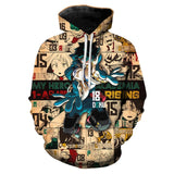 Anime My Hero Academia Hoodie Cosplay Costume Sweatshirts 3D Printed Pullover Men Women Fashion Casual Hoodies