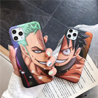 Japan Anime One Piece Roronoa Zoro Case For Iphone 11 12 Pro 6 7 8 Plus X XR XS Max Funda Phone Cases Soft TPU Back Cover