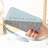 Women Wallet Long Creative Female Card Holder PU Wallet Coin Purses Girls Leather Wallet New Fashion Envelope