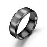 Classic Spinner Chain Men Rings Cool Stainless Steel 8mm Width Fashion Rings For Men Women Jewelry Party Gift