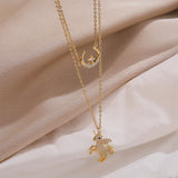 Unicorn Star Moon Pendant Necklace Girl Women Fashion Jewelry Accessories