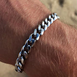 2020 New Trendy Cuban Chain Men Bracelet Classic Stainless Steel 3/5/7mm Width Chain Bracelet For Men Women Jewelry Gift