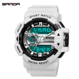 2020 new Sanda men sports watch casual fashion watch electronic watch male waterproof watch men erkek kol saati electronic watch