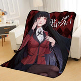 Custom Kakegurui anime Blankets for beds throw blanket soft blanket summer blanket anime blanket travel blanket