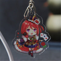 Anime Cosplay LoveLive! school idol project Kotori Tojo Rin Maki Nico Acrylic Keychain Keyring Halloween Cartoon Keychain Gift